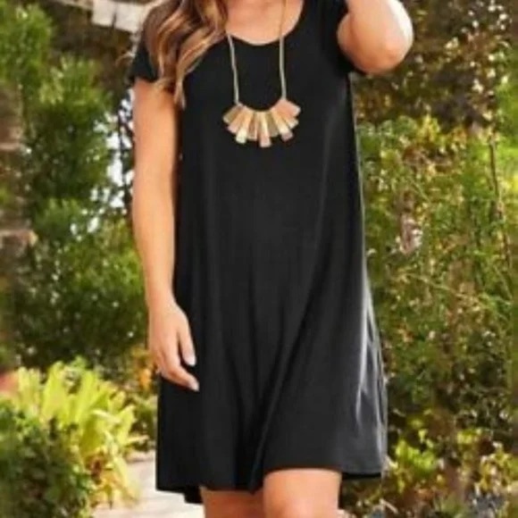 Matilda Jane Women’s perfectly paired Short Sleeve T Shirt Dress - Picture 1 of 7